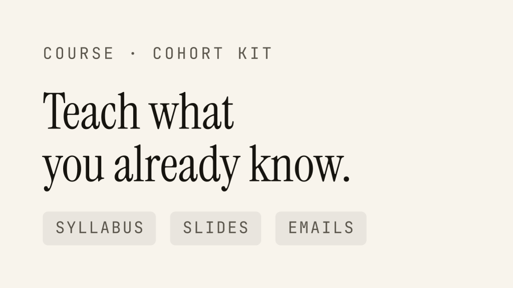 cohort — course launch kit